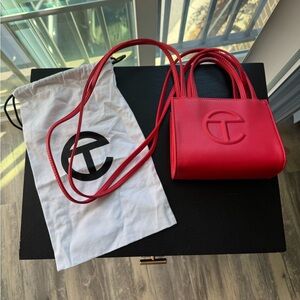 Telfar Bold Red Mini Bag